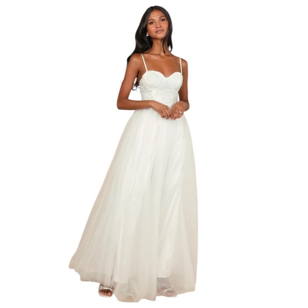 LULUS Ethereal Romance bridal dress